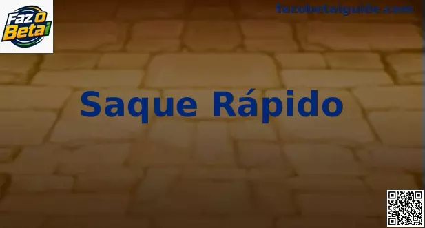 Interface de Saque Rápido no aplicativo Faz O Betai