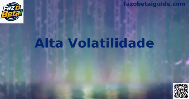 Gráfico ilustrativo de Alta Volatilidade em slots online