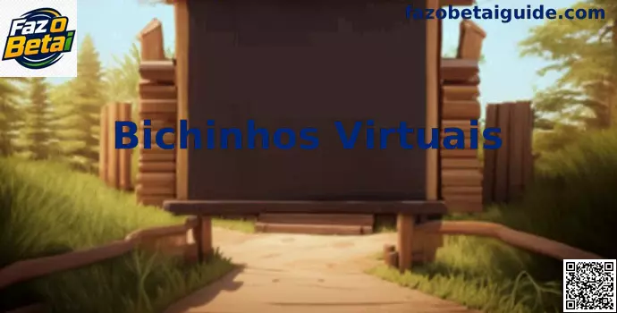 Bichinhos virtuais em um ambiente digital interativo