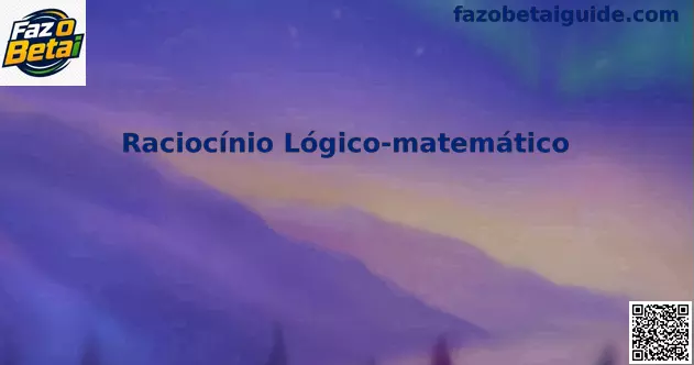 Raciocínio Lógico-matemático